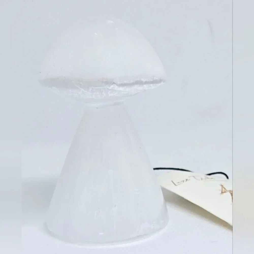 Luxe Tribe Selenite Mushroom Decor